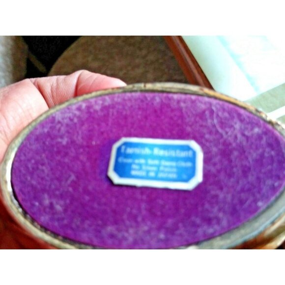 Set Of 2 Swan Candle Holders JAPAN gold tone metal 4"x3.5" EUC - Picture 8 of 12